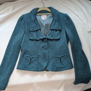 Nanette Lepore Teal Jacket Large